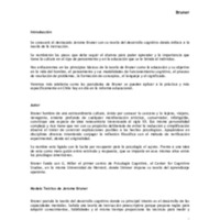 Teoría de Bruner