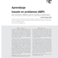 Aprendizaje basado en problemas (ABP): una innovación didáctica para la enseñanza universitaria
