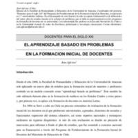 El aprendizaje basado en problemas en la formación inicial de docentes