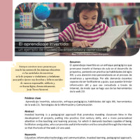 El aprendizaje invertido: un ejemplo de modelo de enseñanza y aprendizaje
