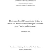 Desarrollo del pensamiento crítico a través de ABP