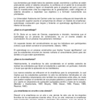 Concepción de Enseñanza / Aprendizaje